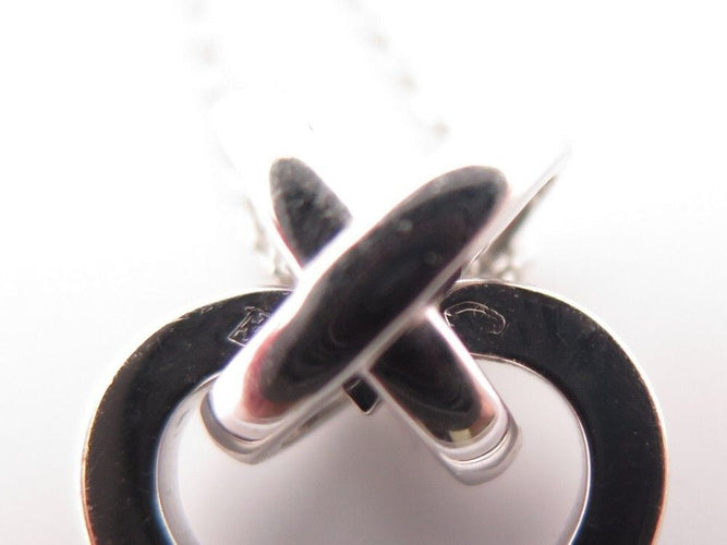 Collier collier CHAUMET pendentif coeur lien 40cm en or blanc 18k diamants 58 Facettes 247053