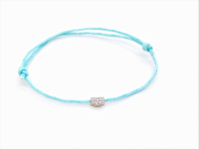 Bracelet Bracelet Cordon Or blanc Diamant 58 Facettes 578892RV