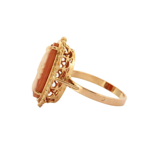 Bague 55 BAGUE CAMEE SUR COQUILLAGE 58 Facettes BO/230074