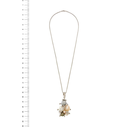 Collier Collier pendentif perles et diamants 58 Facettes 32493