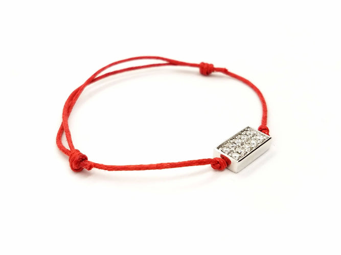 Bracelet Bracelet Cordon Or blanc Diamant 58 Facettes 578826RV