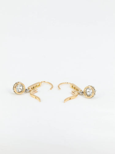 Boucles d'oreilles Dormeuses Diamants 58 Facettes 719