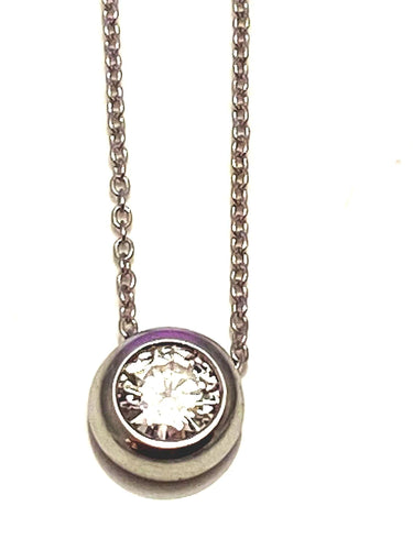Collier Diamond pendant 0,80ct 58 Facettes