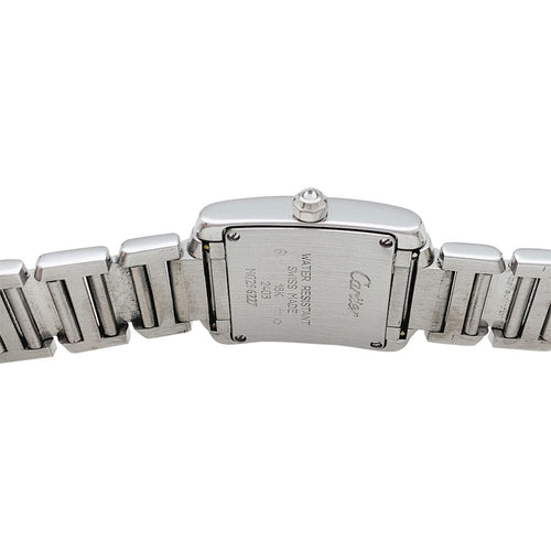 Montre Montre Cartier, "Tank Française", or blanc et diamants. 58 Facettes 30151