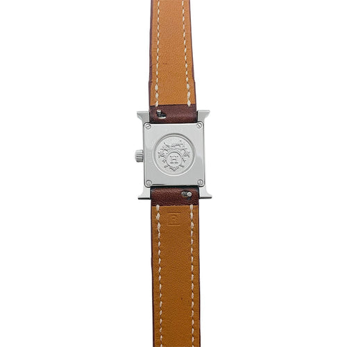 Montre Montre Hermès "Heure H", cuir. 58 Facettes 31181