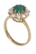 Bague 54 BAGUE POMPADOUR ÉMERAUDE DIAMANTS 58 Facettes 075701