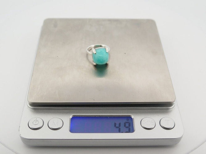 Bague 49 bague TIFFANY & CO sugar stacks paloma picasso 49 amazonite en argent 58 Facettes 253576