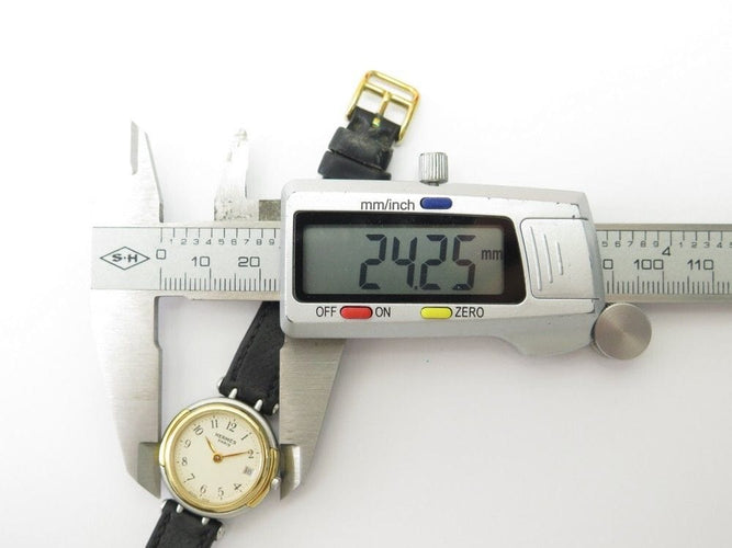 Montre montre HERMES windsor 24 mm quartz acier et cuir 58 Facettes 255642