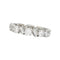 Bague 52 Alliance en or blanc et diamants. 58 Facettes 31224
