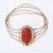 Bracelet Bracelet chaines or et fermoir camée corail 58 Facettes CVBR51