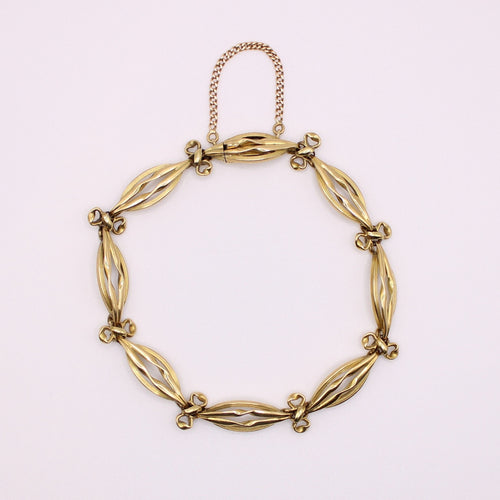 Bracelet Bracelet navette or jaune 58 Facettes