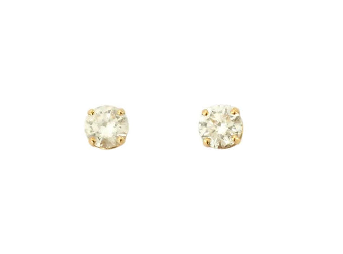 Boucles d'oreilles Puces d'oreilles Or jaune Diamants 58 Facettes BO/230022/