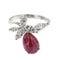 Bague 59 Bague rubis cabochon et diamants 58 Facettes 33076