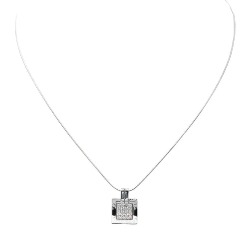 Collier Collier Pendentif Or blanc Diamant 58 Facettes 2687283CN