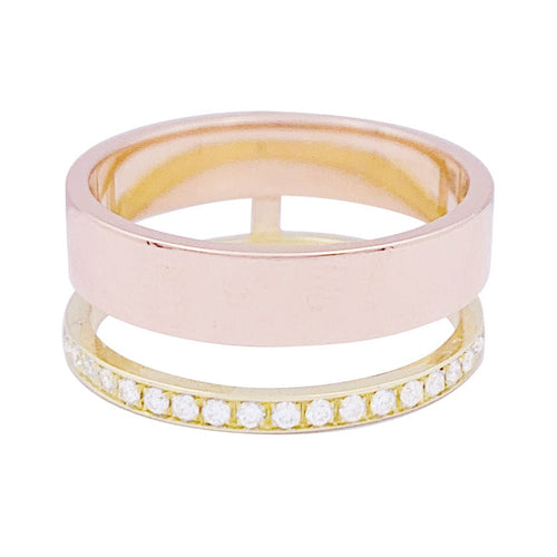 Bague 53 Bague Repossi, "Berbère", deux ors et diamants. 58 Facettes 33387