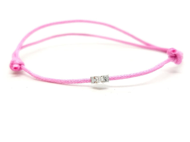 Bracelet Bracelet Cordon Or blanc Diamant 58 Facettes 578834RV