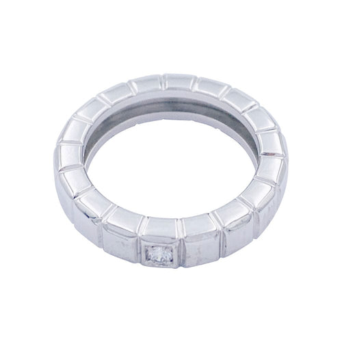Bague 48 Bague Chopard, "Ice Cube", or blanc, diamant. 58 Facettes 32352