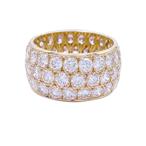 Bague 52 Bague bandeau, or jaune, diamants. 58 Facettes 32743