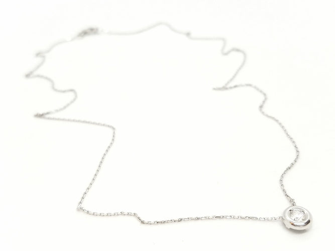 Collier Collier Or blanc Diamant 58 Facettes 579107RV