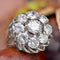 Bague 52 Bague marguerite de diamants sur fils d'or 58 Facettes 22-410
