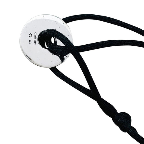 Bracelet Bracelet Dinh Van "Disque Pi" en argent et onyx. 58 Facettes 31053