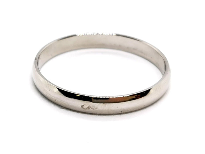 Bague 64 Bague Alliance Or blanc 58 Facettes 1178341CD