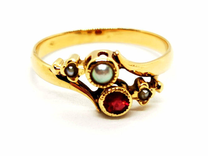 Bague 55 Bague Or jaune Rubis 58 Facettes 1467965CN