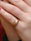 Bague 51 Bague jonc vintage en or et diamant 0,1 ct 58 Facettes J147
