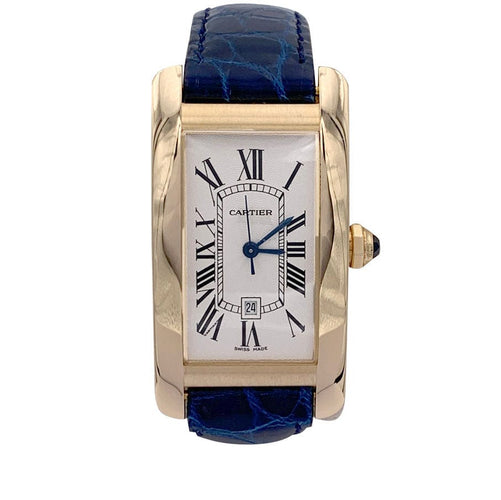 Montre Montre Cartier, "Tank Américaine", or jaune. 58 Facettes 32141