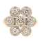 Bague 54 Bague Fleur Or jaune Diamant 58 Facettes 1991999CN