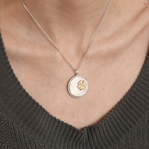 Pendentif Pendentif nacre et diamants 58 Facettes HS2417