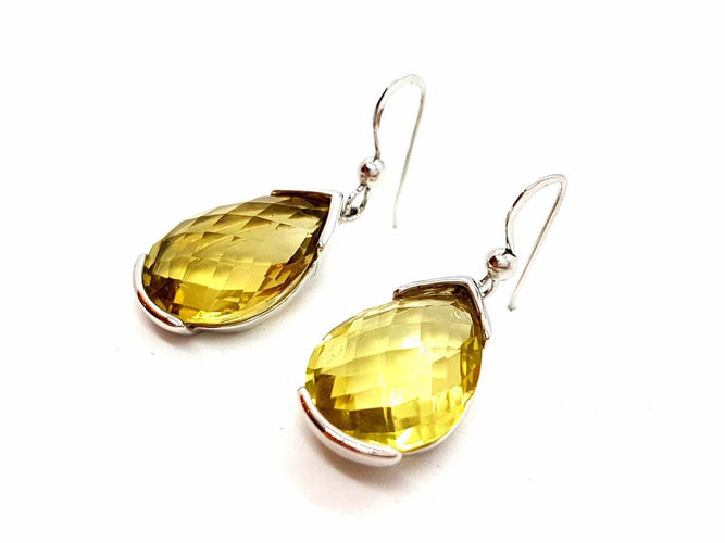 Boucles d'oreilles Boucles d'oreilles Pendantes Argent Quartz 58 Facettes 06442CD