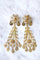 Boucles d'oreilles gouttes pendantes orientales en or jaune filigrané, vintage 58 Facettes