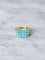 Bague chevalière vintage turquoises 58 Facettes