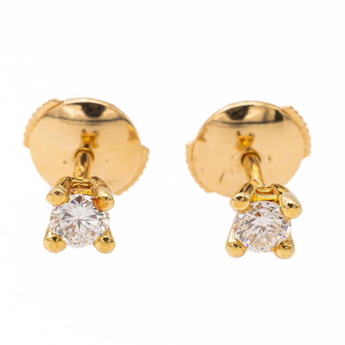 Boucles d'oreilles Boucles d'oreilles Puces Or jaune diamant 58 Facettes 2382025CN