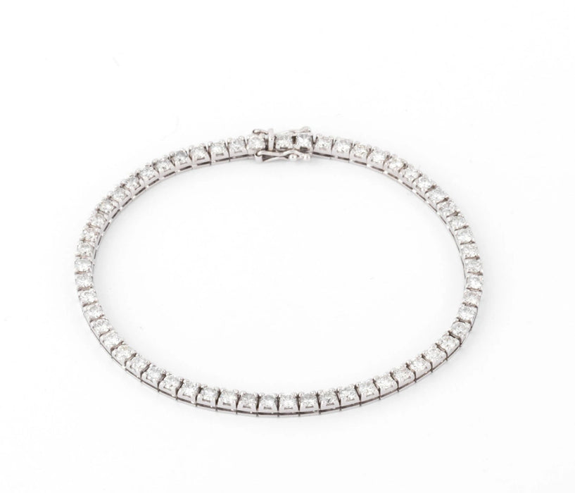 Bracelet Bracelet rivière en or gris et diamant 58 Facettes 1