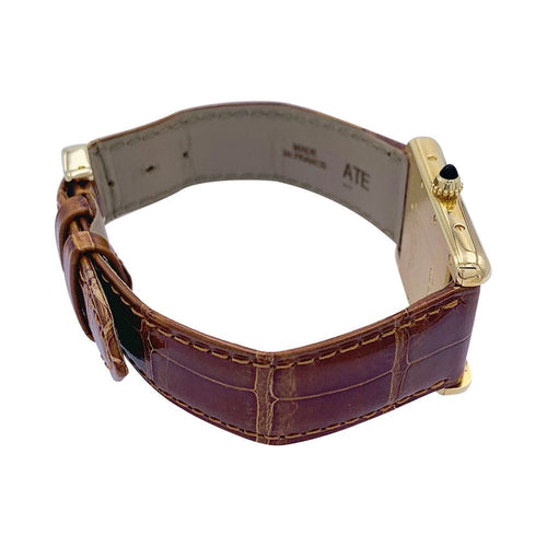 Montre Montre Cartier "Tank Louis Cartier" en or jaune. 58 Facettes 32595
