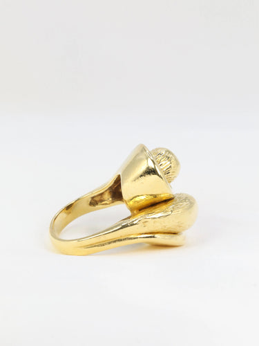 Bague Bague vintage toi et moi en or jaune 58 Facettes 595