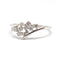 Bague Bague grappe diamants or blanc 58 Facettes