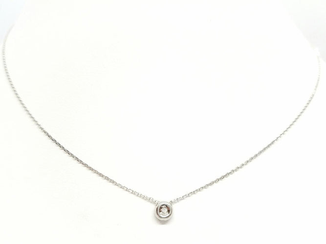 Collier Collier Or blanc Diamant 58 Facettes 579043RV