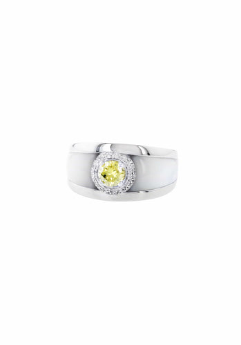 Bague 55 Bague MAUBOUSSIN Tu es mon Soleil en Or Blanc 750/1000 58 Facettes 58183-53621