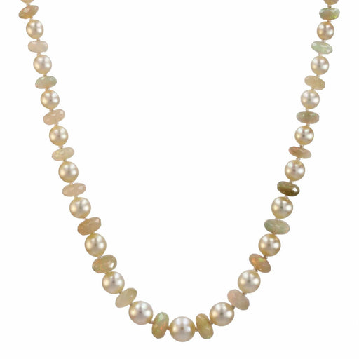 Collier Collier perles de culture et perles d'opales facetté 58 Facettes 23-350