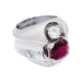 Bague 51 Bague Art Déco Boucheron, platine, rubis, diamants. 58 Facettes 32836