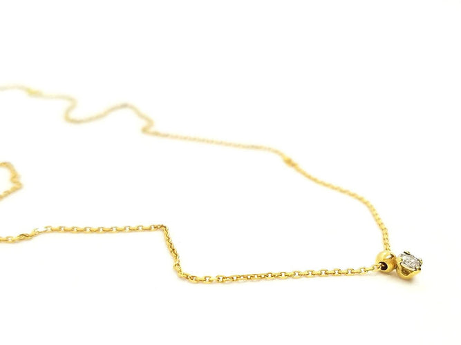 Collier Collier Chaîne + pendentif Or jaune Diamant 58 Facettes 579132RV