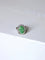 Bague Bague de fiançailles jade entourage diamants sur or blanc 58 Facettes