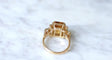 Bague 53.5 Bague cocktail Or rose Platine Citrine Diamants 58 Facettes