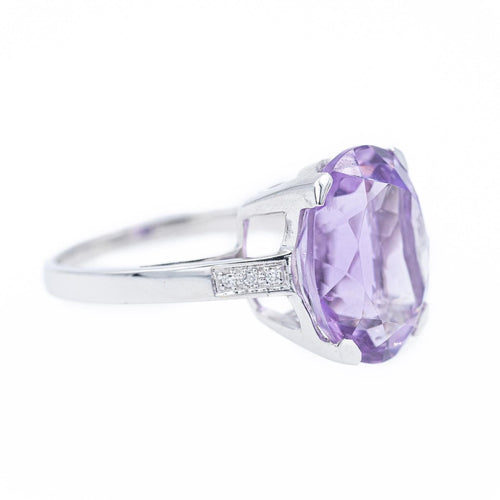 Bague 54 Mauboussin Bague Cocktail Mon bébé d'Amour Or blanc Améthyste 58 Facettes 2303180CN