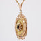 Pendentif Pendentif or grenat perle médaillon 58 Facettes CVP88