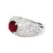 Bague 49 Bague jonc pavage diamant, rubis 1,78 carats. 58 Facettes 30945