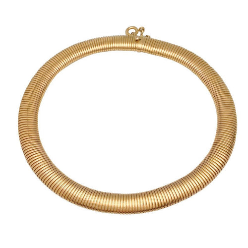 Collier Collier, "Tubogas", or rose. 58 Facettes 31378